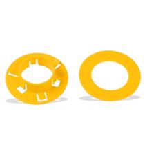 Buchas de plástico para pino de metal 100 peças Qlvily Yellow Buchas de plástico para pino de metal 100 peças Qlvily Yellow