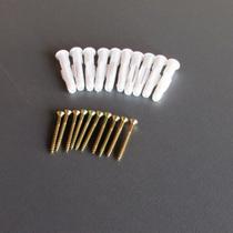 Buchas Para fixação 8 mm e Parafusos Kit com 20 Peças