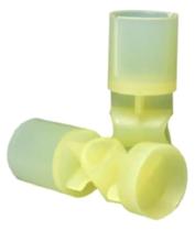 Buchas plásticas amarelas 12g para recarga cartucho plástico calibre 32 - Rezende