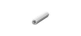 Buchas Plásticas Brancas CRL 2,5 cm - 100 unidades
