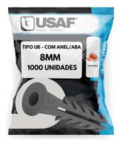 Buchas u 8mm usaf c/ 1000 un com aba Buchas u 8mm usaf c/ 1000 un com aba