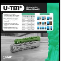 Buchas u-tb1 6mm vd c/paraf ch 4,00 x 45mm c/100 unid Buchas u-tb1 6mm vd c/paraf ch 4,00 x 45mm c/100 unid