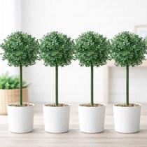 Bucho Buchinho Planta Artificial Decoração De 80cm Kit 4pçs Bucho Buchinho Planta Artificial Decoração De 80cm Kit 4pçs