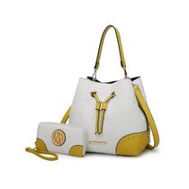 Bucket Bag MKF Collection Candice Color Block com carteira