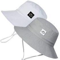 Bucket Hat, 55 cubos, chapéu de sol infantil para meninas de 2 a 4 anos, pacote com 2 Bucket Hat, 55 cubos, chapéu de sol infantil para meninas de 2 a 4 anos, pacote com 2