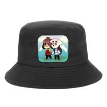 Bucket Hat Animals Crossings Anime Protection Algodão