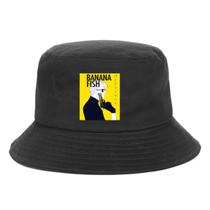 Bucket Hat Bananas Fishs Anime Proteção Solar para Adultos
