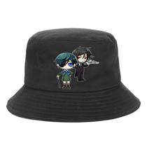 Bucket Hat Black Butlers Ciels Phantomhives Anime Unissex