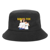 Bucket Hat Fishs Anime Bananas, praia casual unissex