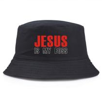 Bucket Hat Jesus Is My Boss Anime Unissex Beach Fish Bucket Hat Jesus Is My Boss Anime Unissex Beach Fish