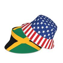 Bucket Hat Rervhei Jamaican Flag Fashion Sun Cap Unissex