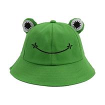 Bucket Hat SANITY Frog Cotton Protector Solar Verde Adulto