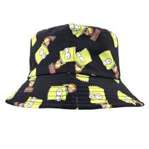 Bucket Hat Simpsonss, chapéu de sol unissex de 58 cm de algodão para mulheres e homens Bucket Hat Simpsonss, chapéu de sol unissex de 58 cm de algodão para mulheres e homens