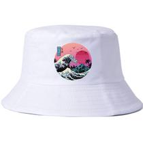 Bucket Hat Waves Sunsets Anime Unissex Beach Fisherman
