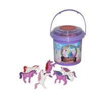 Bucket Wild Republic Unicorn Kids, 6 peças, roxo/branco