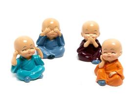 Buda Budinhas Sábios Monges Bebês Conjunto 4 Peças 5,5 Cm - Ayliv