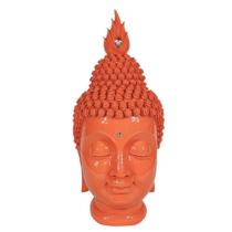 Buda Cabeça Busto Estatua Grande Cor Coral Premium - Shop Everest