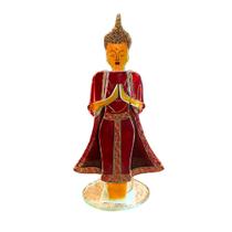 Buda Castiçal de Vidro - 23x11cm