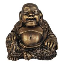 Buda Chinês Gordo Feliz Sorte Budismo Resina 16,5 Cm