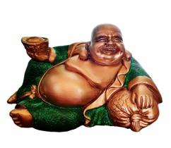 Buda Chinês Gordo Feliz Sorte Budismo Resina Amuleto Sorte