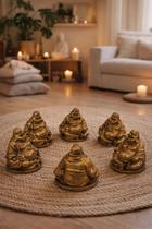 Buda Chines Mini Decorativo Resina - Pct C/ 6pcs Buda Chines Mini Decorativo Resina - Pct C/ 6pcs