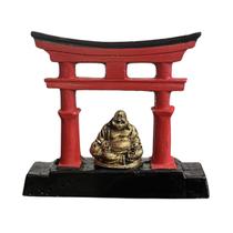 Buda Decoração Torii Portal Japonês Estátua Enfeite Resina