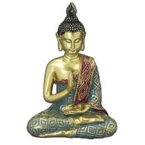 Buda Decorativo Em Resina Sabedoria hindu meditação fortuna Reflexão zen monge - 174 - Luthi Comércio de Presentes