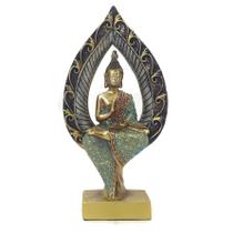 Buda Decorativo Em Resina Sabedoria hindu meditação fortuna Reflexão zen monge - B168 - Luthi Comércio de Presentes