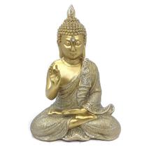 Buda Decorativo Em Resina Sabedoria hindu meditação fortuna Reflexão zen monge