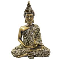 Buda Dourado em Resina - 17cm
