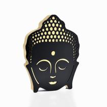 Buda Em Madeira Decoryou - Ref 336 Ouro 21x16x3,2cm