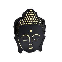 Buda Em Mdf Decoryou - Ref 336 Fundo Ouro Espelhado 21x16cm