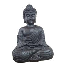 Buda Estátua Enfeite Decoração Meditação Resina Dhyana Mudra