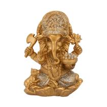 Buda Ganesha Dourado 10cm