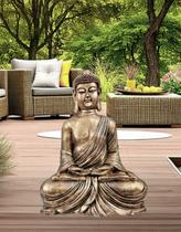 Buda Hindu dourado meditando meditação estátua Decorativa Grande 46 cm Buda Hindu dourado meditando meditação estátua Decorativa Grande 46 cm