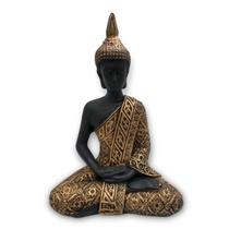Buda Hindu M - Roupa Ouro c/ Pele Negra - Divine Moda Indiana