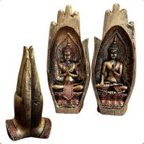 Buda Hindu Mão Esotérico Imagem Estátua Resina Sidarta