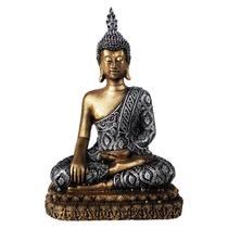 Buda Hindu Meditando Tibetano estátua Resina 33 cm