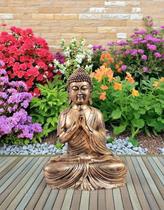 Buda Hindu Orando Prece Anjali Mudra estátua decorativa resina 46 cm