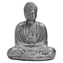 Buda Hindu Tailandês Sidarta Resina Estátua Prata Decoração