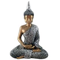 Buda Hindu Tailandês Tibetano Sidarta Prata com ouro