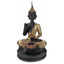 Buda Hindu Tibetano C/ Porta Vela Castiçal Incensário Grande