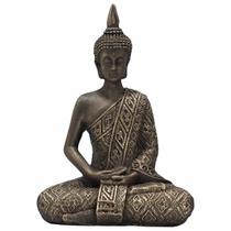 Buda Hindu Tibetano Estátua De Resina Ouro Velho 20cm Resina