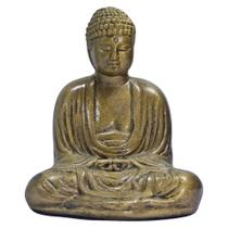 Buda Hindu Tibetano Sidarta Resina Estátua Dourada Decor