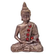Buda Hindu Tibetano Tailandês Chakra Estátua Enfeite Marsala