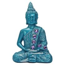 Buda Hindu Tibetano Tailandês Chakras Enfeite Azul Turquesa