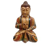 Buda madeira old color 50cm