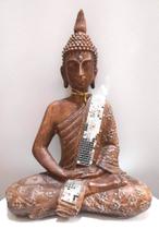 Buda Marrom com faixa de Brilho 40cm de altura Buda Marrom com faixa de Brilho 40cm de altura