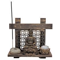 Buda Ouro Incenso Pedra Japonesa Amor Esperança Vida Paz