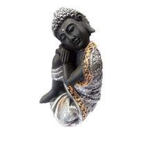 Buda Reflexão 15 Cm Resina Buda Reflexão 15 Cm Resina